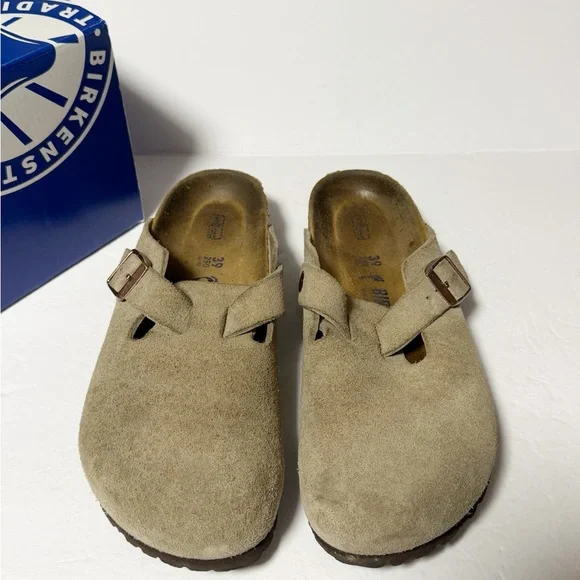 Birkenstock Softbed Suede Leather Mules Women’s Sandals - Picture 2 of 8